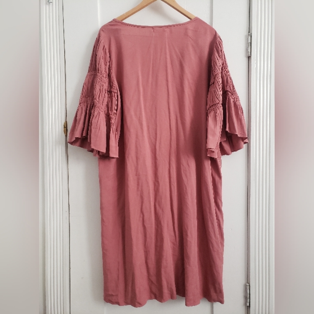 Roolee Maternity Breastfeeding Dress with Invisible Zippers New XL Pink + Flowy - Picture 4 of 4